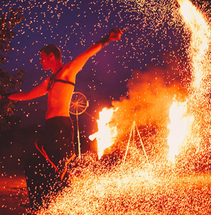 Fire Shows on the Beach